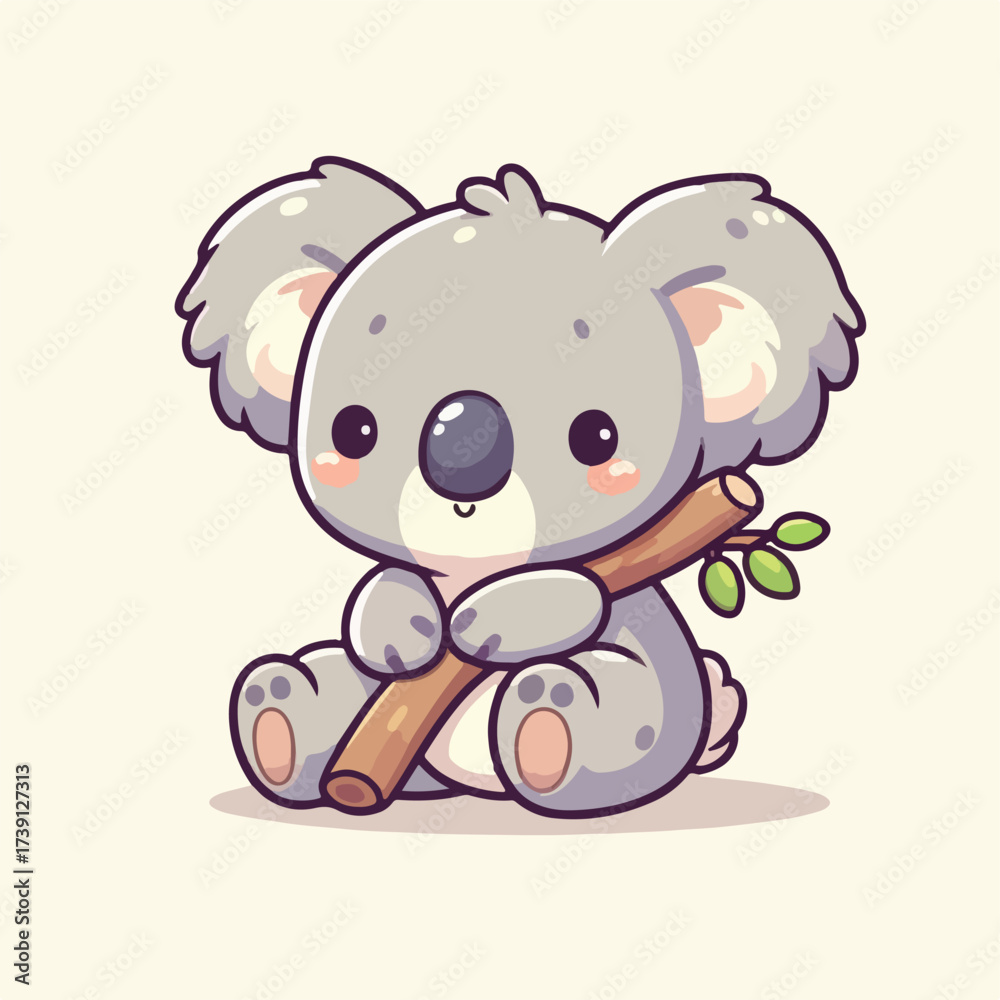 Fototapeta premium Cute Koala Vector Illustration