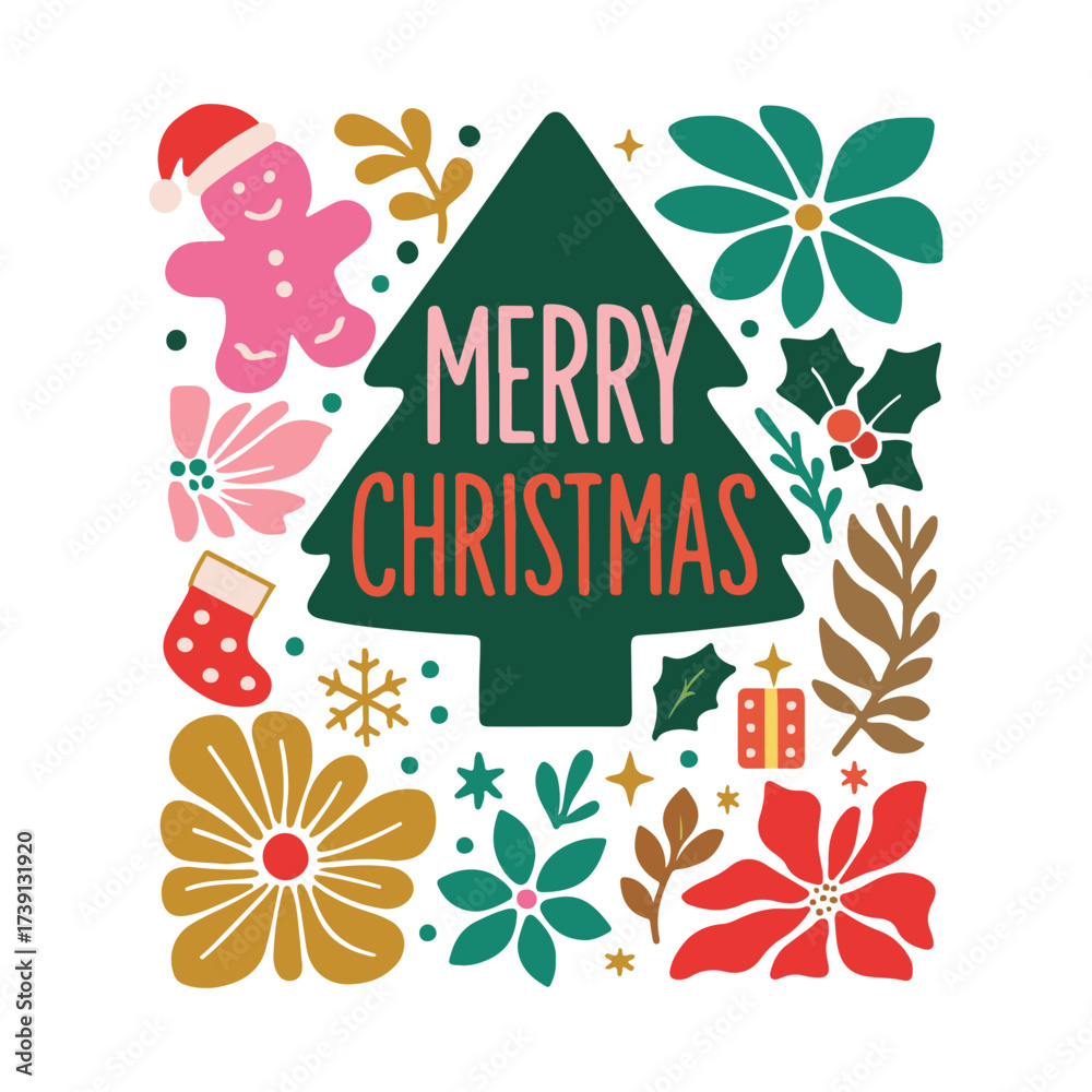 Obraz premium Merry Christmas Svg T shirt