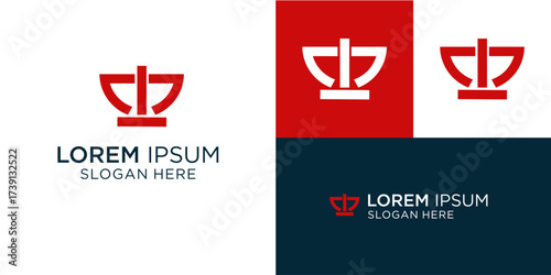 Elevate your brand with this modern crown logo design, perfect for businesses seeking a sophisticated and regal aesthetic that conveys authority and prestige in a minimalist style