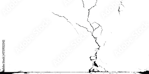 White black grey wall, floor with cracks, texture background.The Cracks Grunge Urban Background.Texture Vector. Dust Overlay Distress Grain ,Simply Place illustration over any Object to Create grungy 