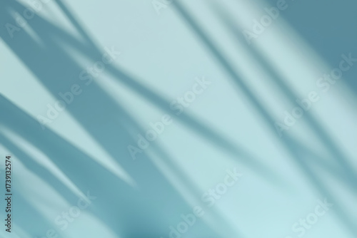 A soft Blue Light wall background with natural soft shadow for Backdrop Product Photography