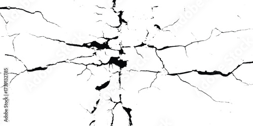 The Cracks Grunge Urban Background. Texture Vector. Dust Overlay Distress Grain ,Simply Place illustration over any Object to Create grungy Effect .abstract,splattered , dirty,poster for your design.
