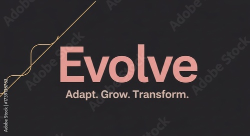 Modern concept to growth, personal development and business, evolve concept