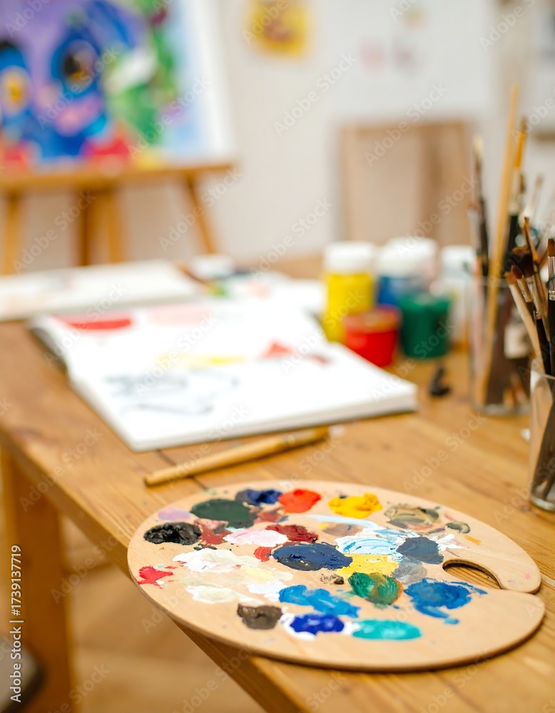 Fototapeta premium Artist's Workspace