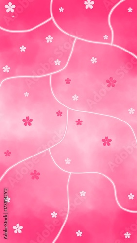 aesthetic pink wallpaper background illustration	