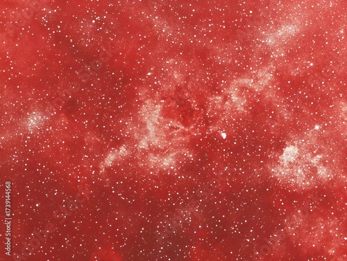 Red Nebula Space Background Galaxy Stars Cosmic Art