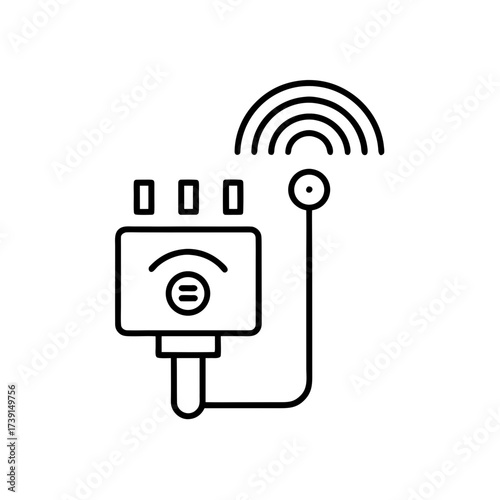 Wifi adapter with signal icon