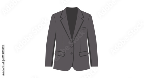 Elegant gray blazer fashionable formal jacket design