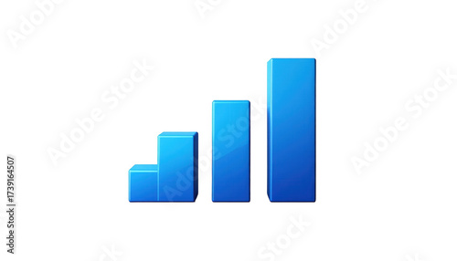 Free Download Blue bar graphs rise progressively against a stark black backdrop, showcasing upward trends in a simplified and visually appealing composition. - GFXLoad