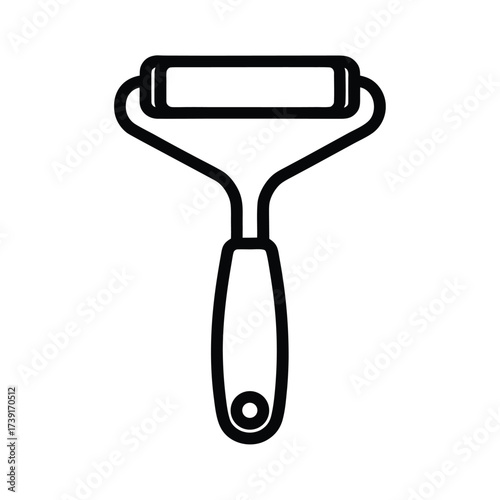 Derma Roller Icon Outline Design