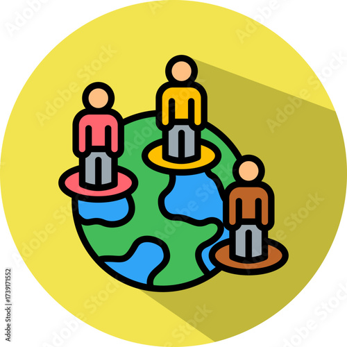 Humanism isometric icon