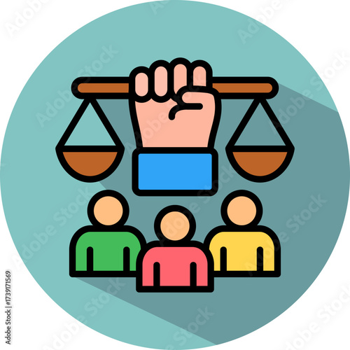 Social Justice isometric icon