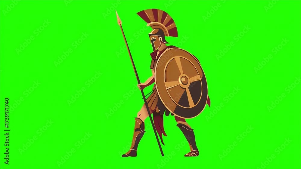 Ancient Greek Hoplite: A Greek warrior in traditional hoplite armor ...