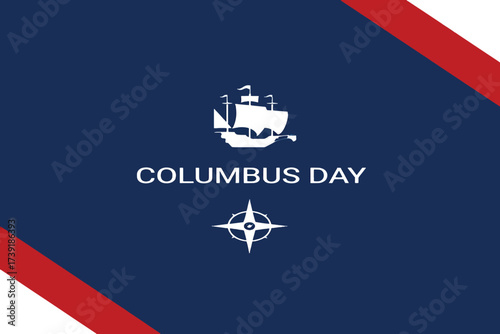 Columbus Day Vector Illustration - A Graphic Celebrating Exploration and Discovery