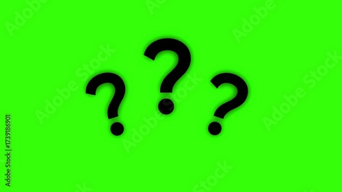 question mark icon concept animation 4K video