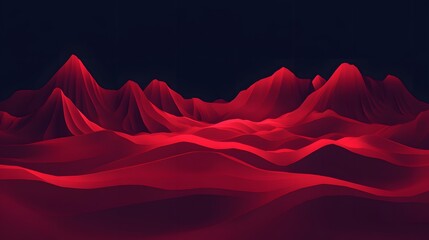 Crédence de cuisine Bordeaux Abstract red landscape background with wave texture and dark background  © sahina