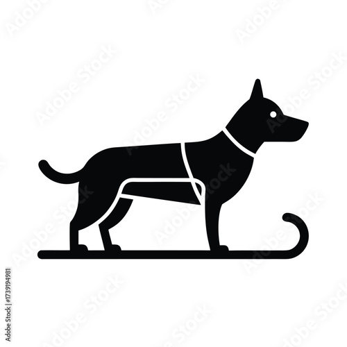 Dog Sled Sport Icon