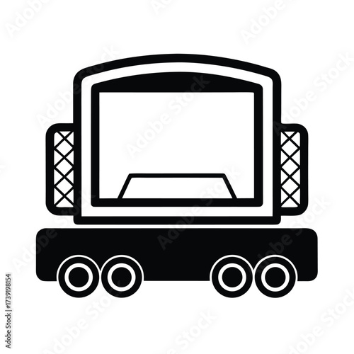 Drive In Cinema Screen Icon