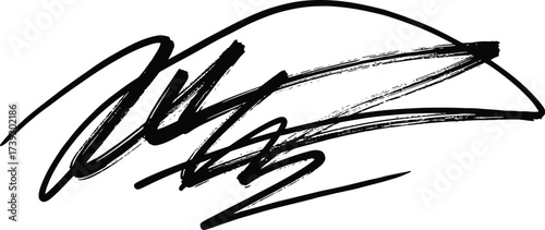 Abstract brush strokes create a dynamic, artistic design element with bold lines and a modern feel, perfect for creative projects.