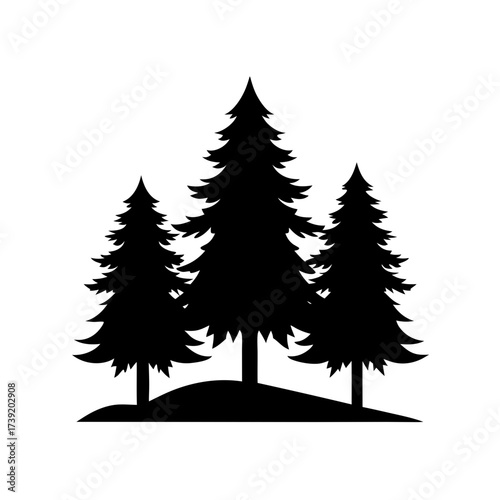 A simple black awareness ribbon icon on transparent background silhouette