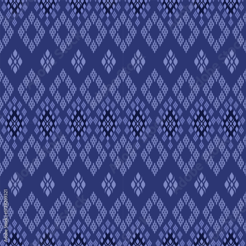 popular Thai silk pattern for textile industry this pattern is originated in Thailand and this Thai texture is used for Thailand father and mother day and Thai traditional costume outfit dress shirt