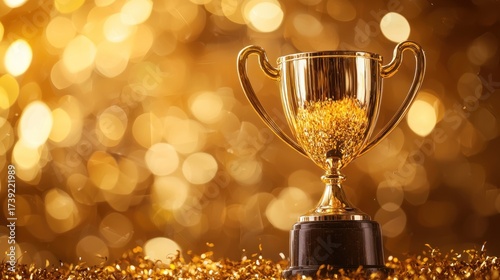 Golden trophy award