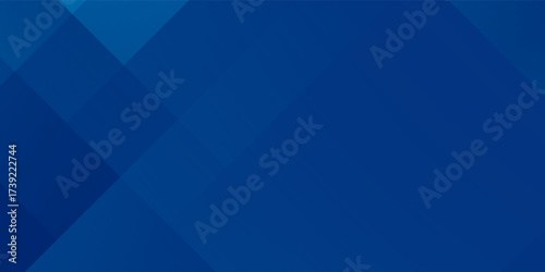 Abstract blue background with glowing geometric lines. Modern blue gradient square shape design. Futuristic technology concept. Suit for brochure, corporate, poster, banner, cover modern. eps 10