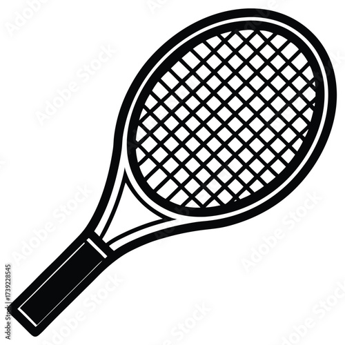 tennis racket vector icon