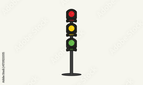 Traffic light vector