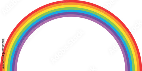 Colorful Rainbow Vector illustration. Rainbow icon.