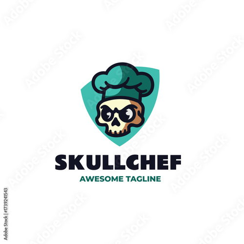 Mascot Skull Chef Logo Design