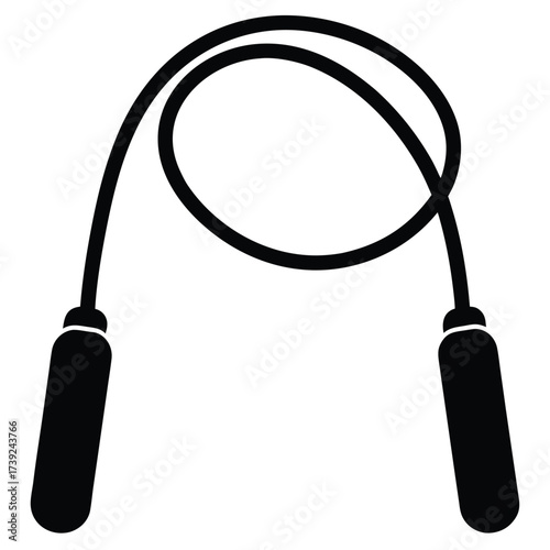 jump rope vector icon
