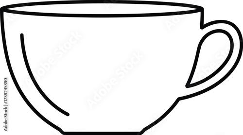 Vector art of coffee cup for cafe and restaurant use