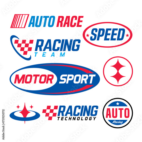 streetwear auto racing logo idea for a clothing brand. Design vector typography for decal auto and t-shirt streetwear clothing y2k style