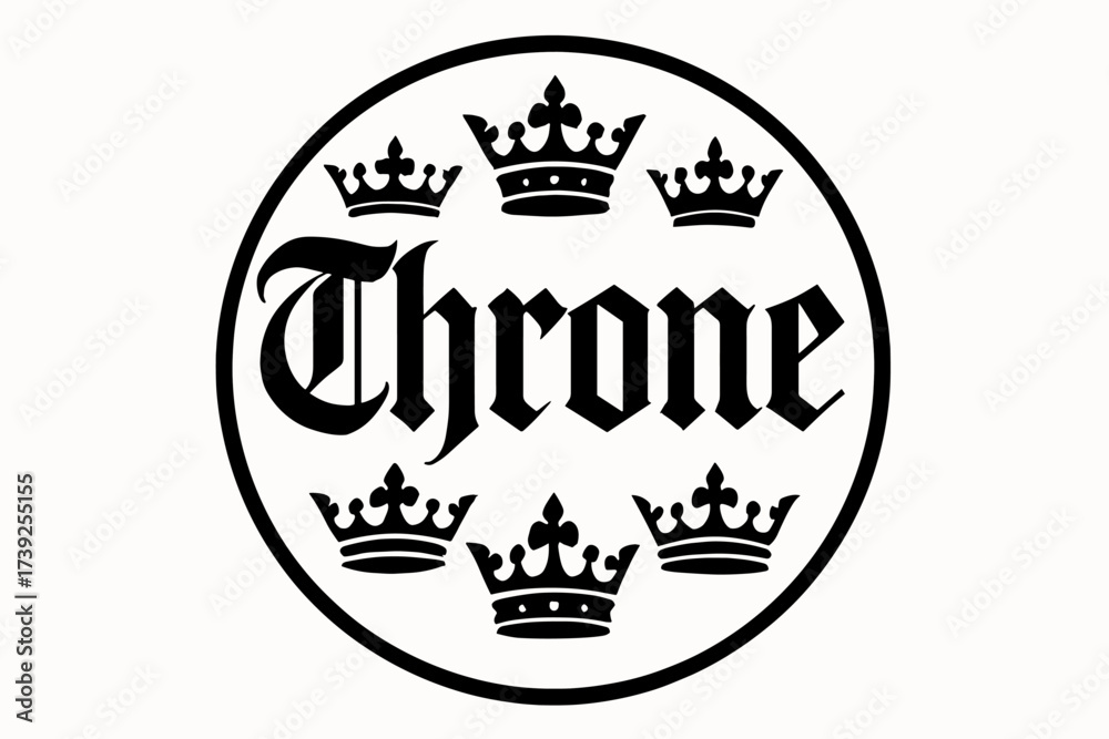 Fototapeta premium Gothic Royal Throne.