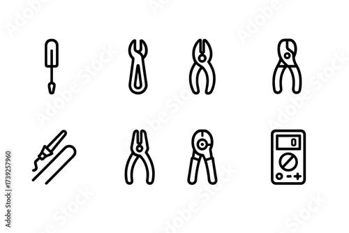 Soulmate and Connection Icons. Outline icon set of soulmate journey: map with heart, stepping stones, compass, intertwined roots, pathway, blooming flower,