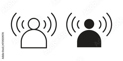Brand awareness icon simple vector symbol