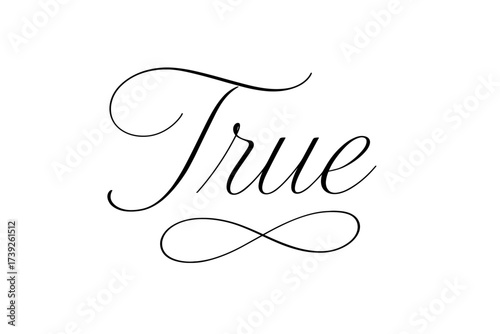 Elegant Line Calligraphy. True, thin line calligraphy, smooth curves, balanced composition, clear readable letters, consistent style, none, none, clean white
