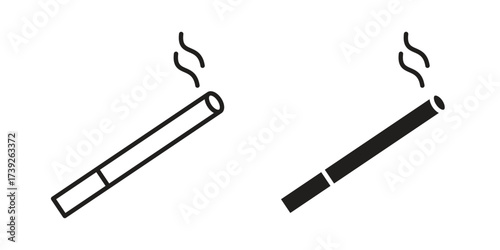 Cigarette icon simple vector symbol