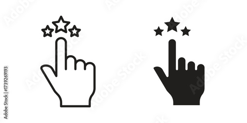 Customer feedback icon simple vector symbol
