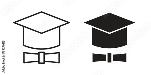 Degree icon simple vector symbol