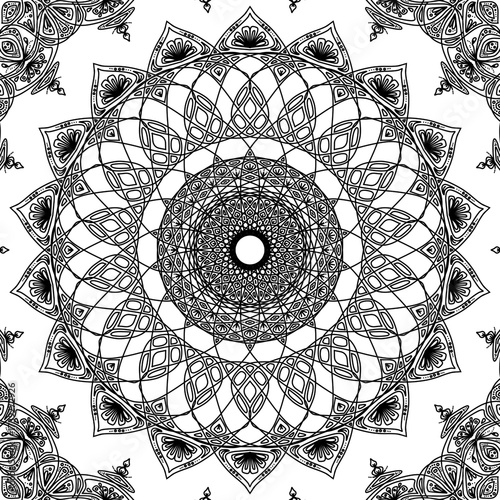 ornamental round lace pattern