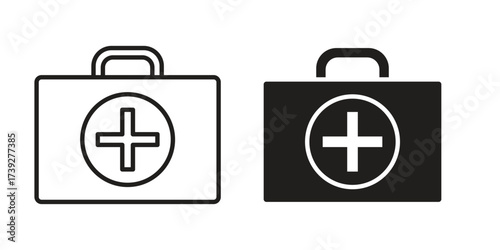 First aid icon simple vector symbol
