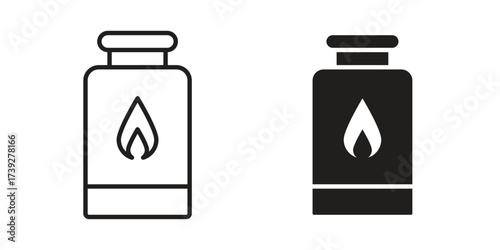 Gas cylinders icon simple vector symbol