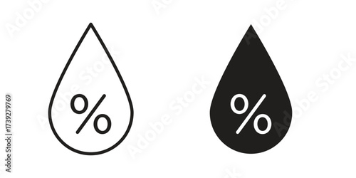 Humidity icon simple vector symbol