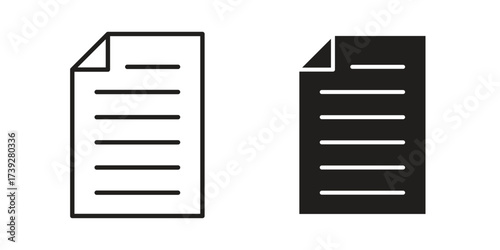 Invoice icon simple vector symbol