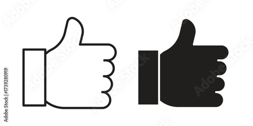 Like icon simple vector symbol