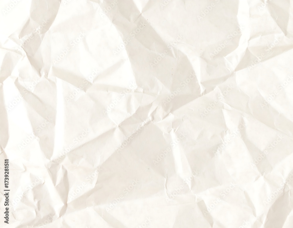 Obraz premium Crinkled off-white paper texture (1)
