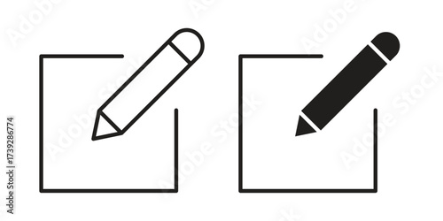 Register icon simple vector symbol