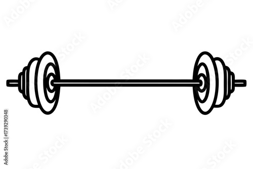 Stock photo title suggestion: Heavy iron dumbbell isolated on a white background for fitness and strength training